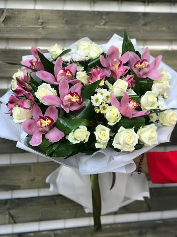 Букет цветов из: Розы и Хризантемы в Поназырево