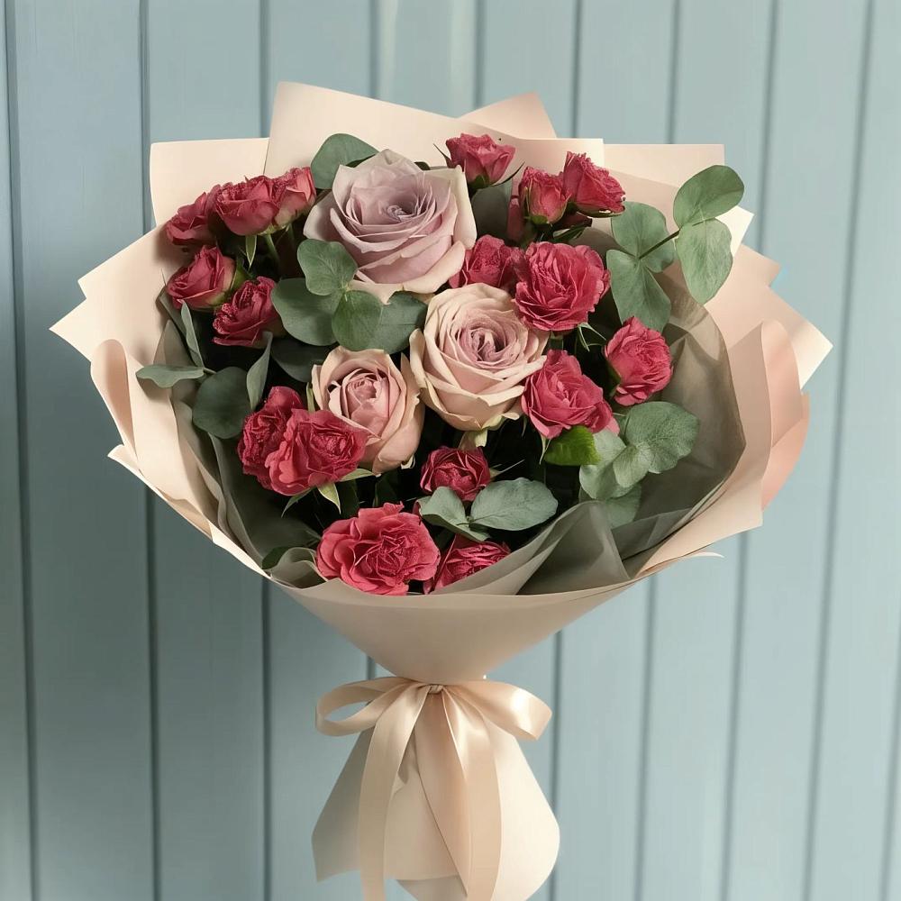 Букет цветов из: Гвоздики и Розы в Поназырево