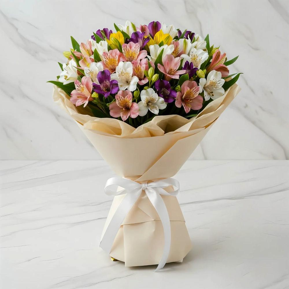 Букет цветов из: Альстромерии в Поназырево