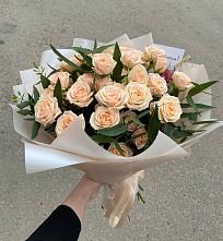 Букет Кремовые розы Латте в Поназырево