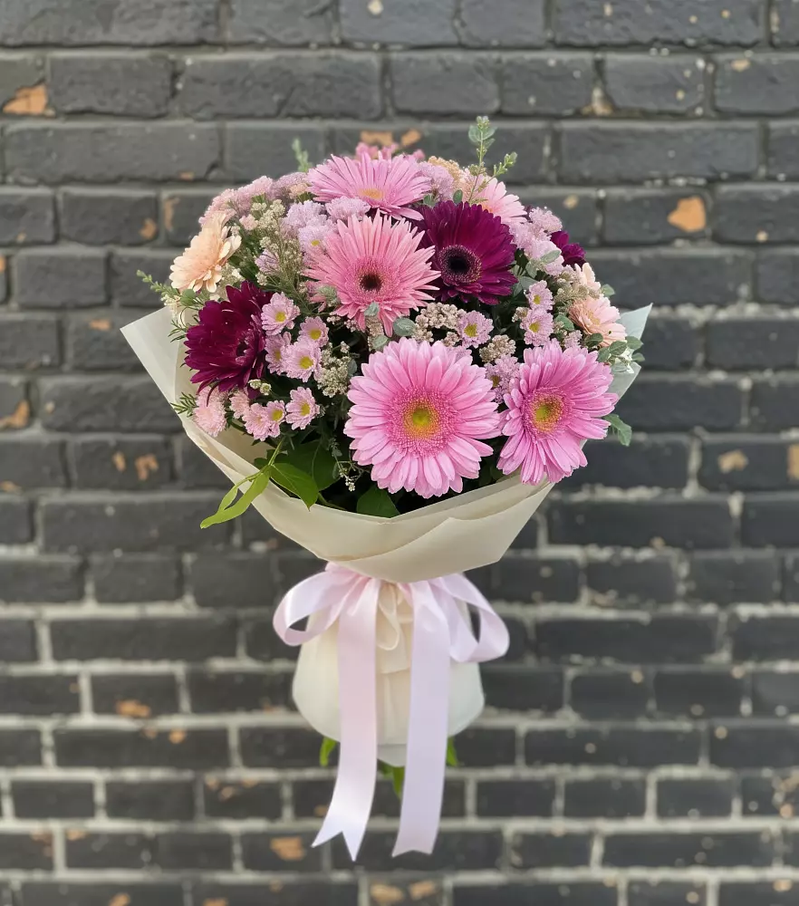 Букет цветов из: Герберы и Хризантемы в Поназырево