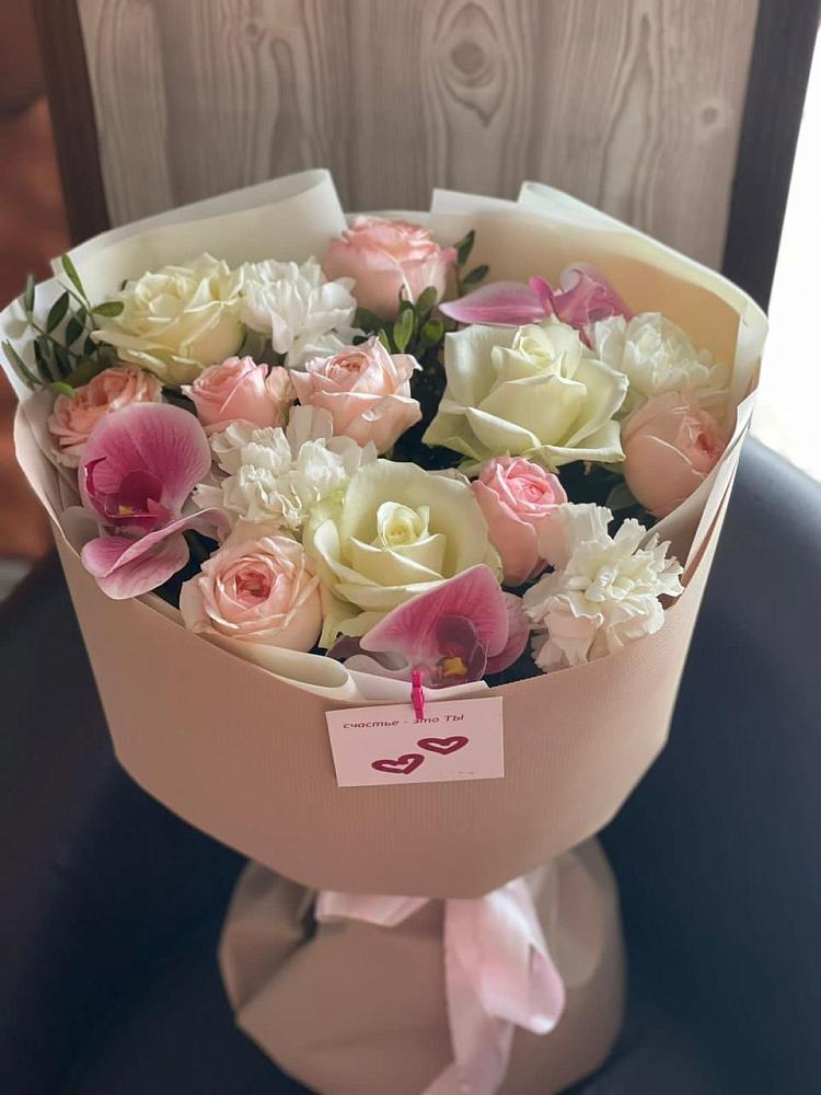 Букет цветов из: Орхидеи, Розы и Гвоздики в Поназырево