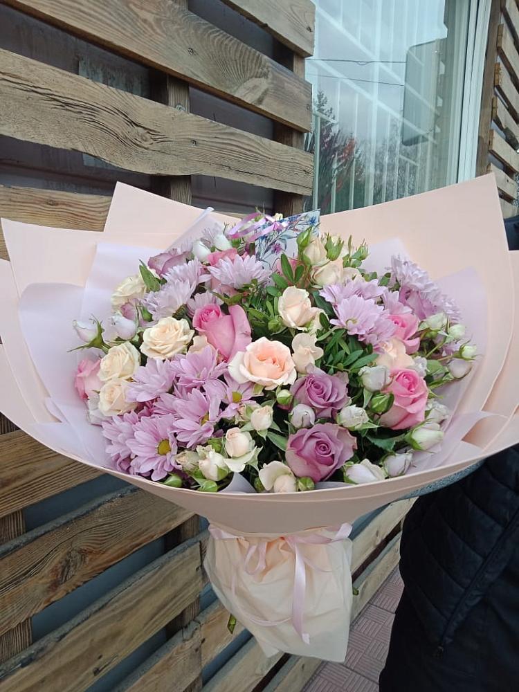 Букет цветов из: Розы и Хризантемы в Поназырево