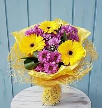 Букет цветов из:  Хризантемы и Герберы в Поназырево