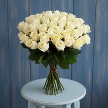 Букет 51 Белая роза Эдлесс Лав в Поназырево