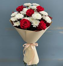 Букет цветов из:  Розы и Хризантемы в Поназырево