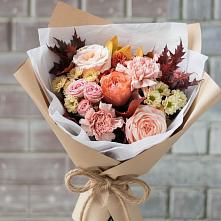 Букет цветов из:  Гвоздики, Хризантемы и Розы в Поназырево