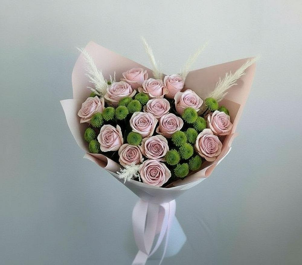 Букет цветов из: Розы и Хризантемы в Поназырево