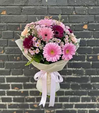 Букет цветов из:  Герберы и Хризантемы в Поназырево