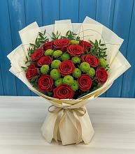 Букет цветов из:  Розы и Хризантемы в Поназырево