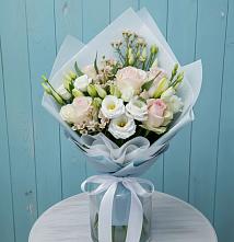Букет цветов из:  Розы и Лизиантусы в Поназырево
