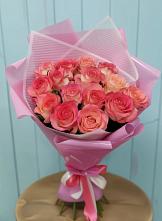 Букет 15 Розовых роз Равель в Поназырево